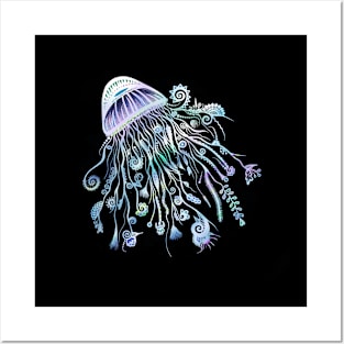 Jellyfish Glow Posters and Art